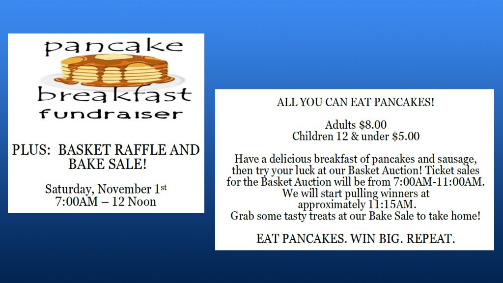 St. Clement Pancake Breakfast, Bake Sale, & Basket Raffle