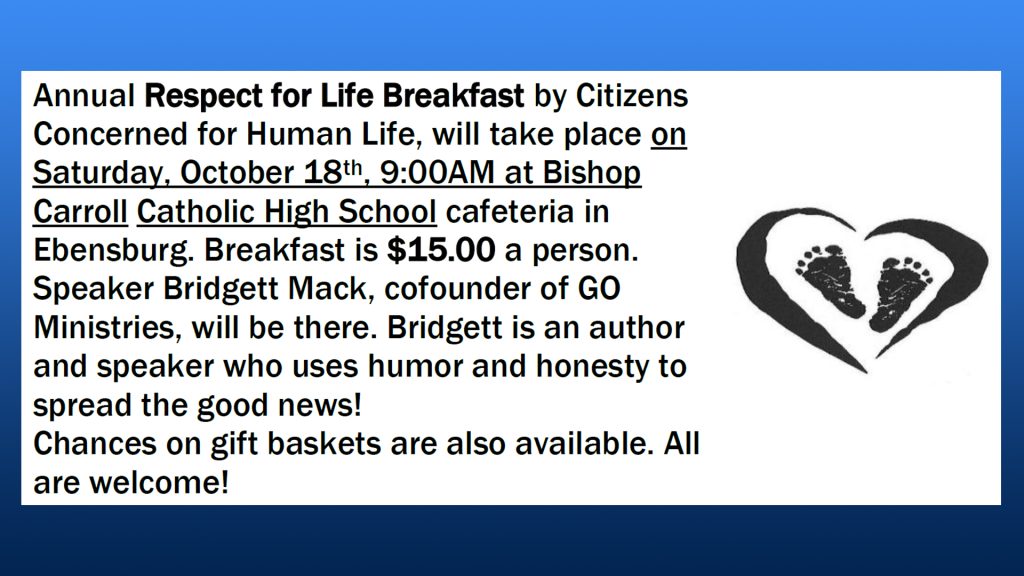 Respect for Life Breakfast