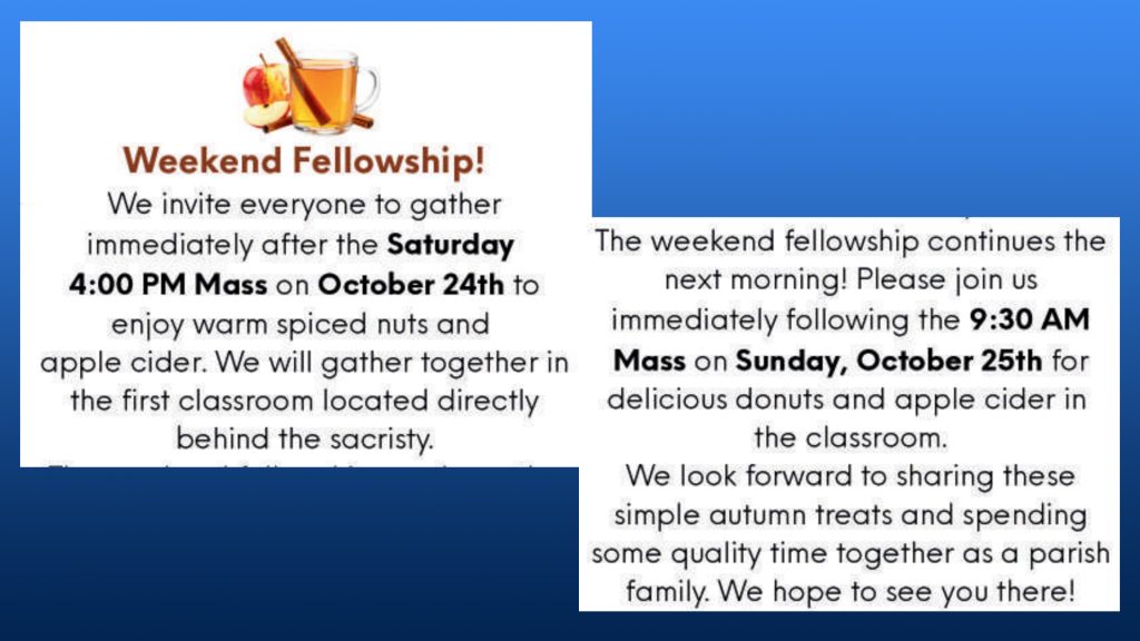 Weekend Fellowship