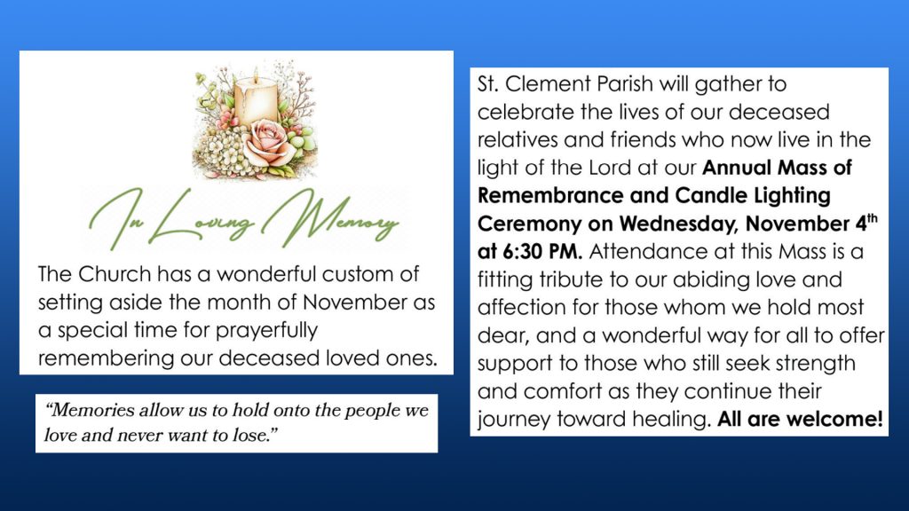 Mass of Remembrance